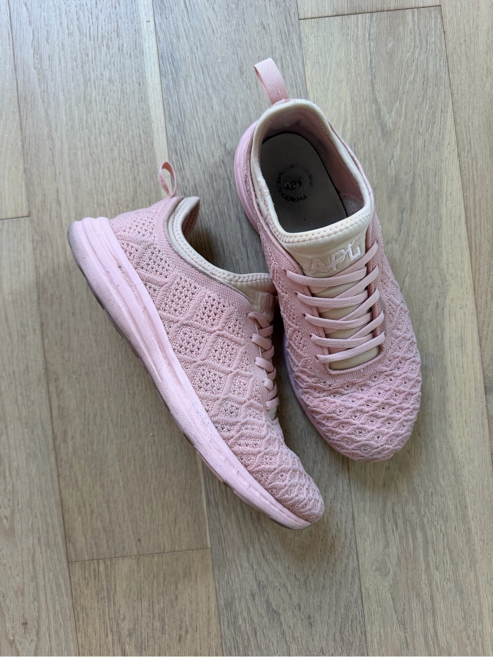 APL Women's TechLoom Knit Sneaker - Light Pink